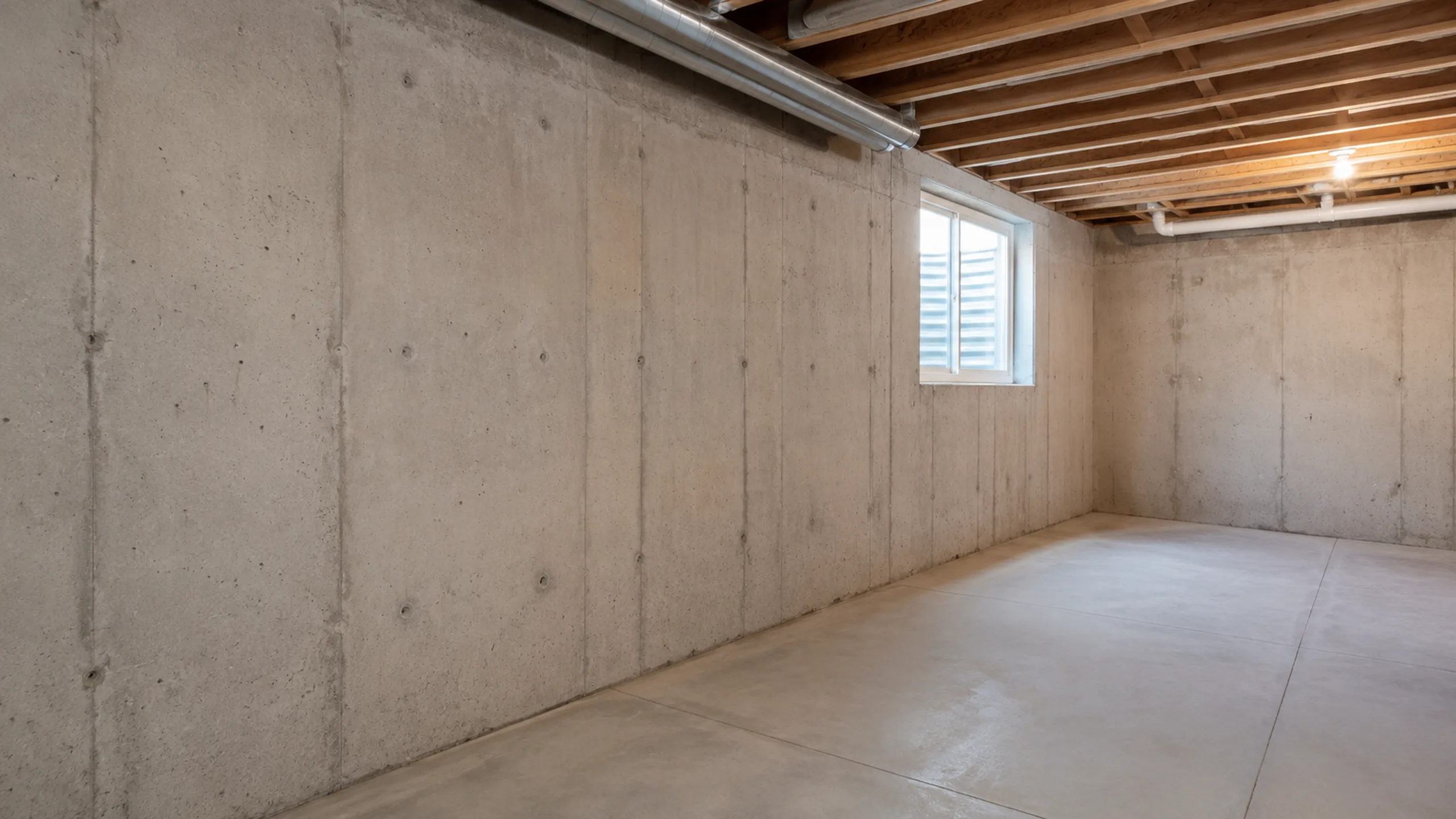 Poured concrete foundation inspected in a St. Paul home